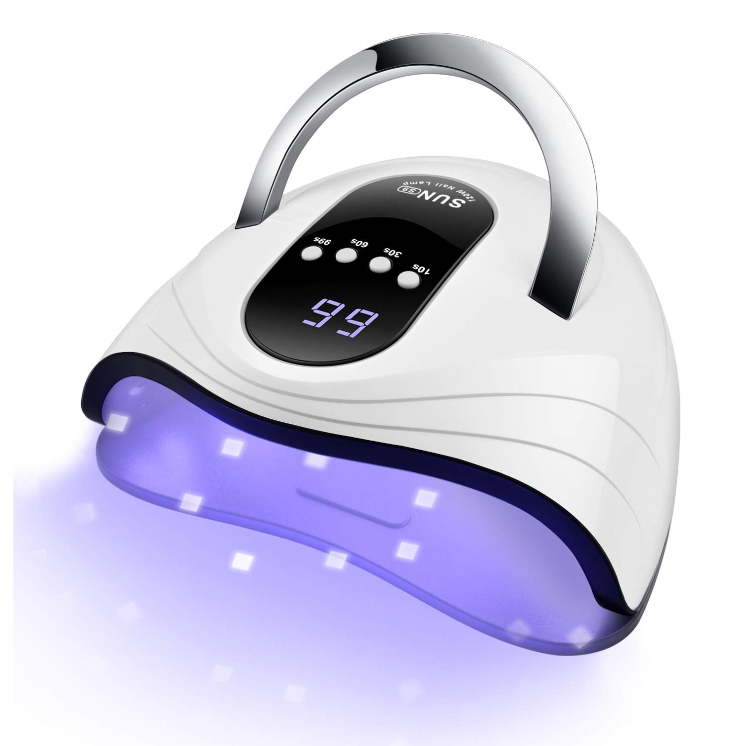 Sunrich UV Gel Nail Lamp front view highlighting 120W fast curing power