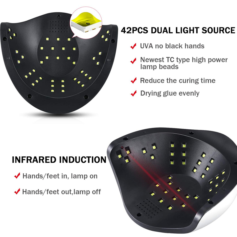 Sunrich UV Gel Nail Lamp portable handle enables easy transport