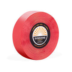 Sunshine Tape Liberty Red Liner roll closeup highlights extended wear performance.