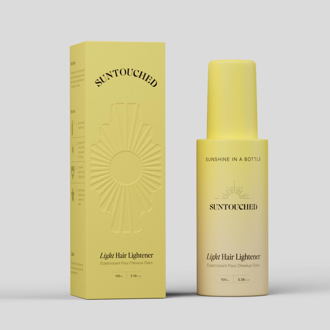 Suntouched Beach Blonde Spray tube-and-cap packaging communicates cruelty-free product