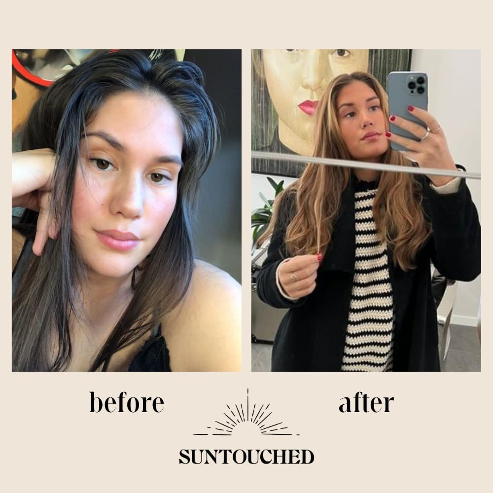 Suntouched Sun Hair Lightener ingredients vitamin C and chamomile for healthy shine.