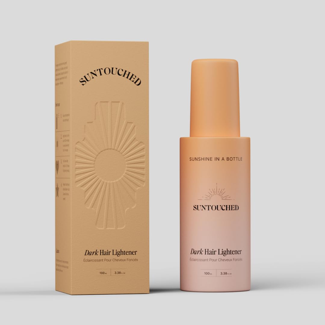 Suntouched Sun Hair Lightener vegan cruelty-free label indicating ethical formula.