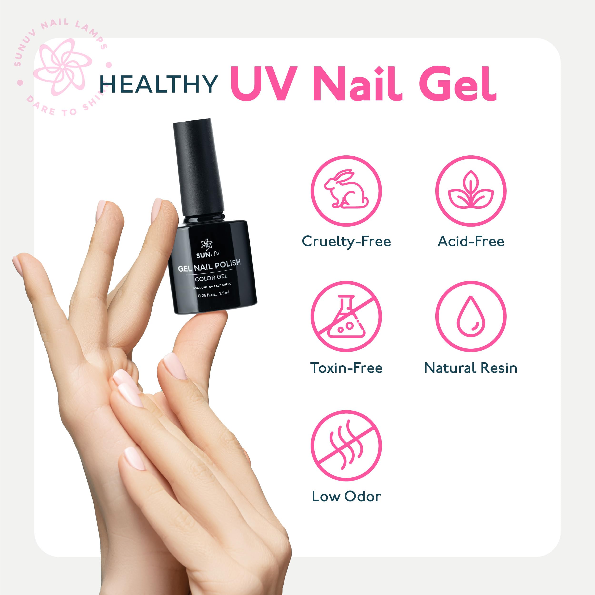 SUNUV at-home manicure station setup for creative self-care.