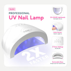 SUNUV base coat bottle designed for durable gel adhesion.