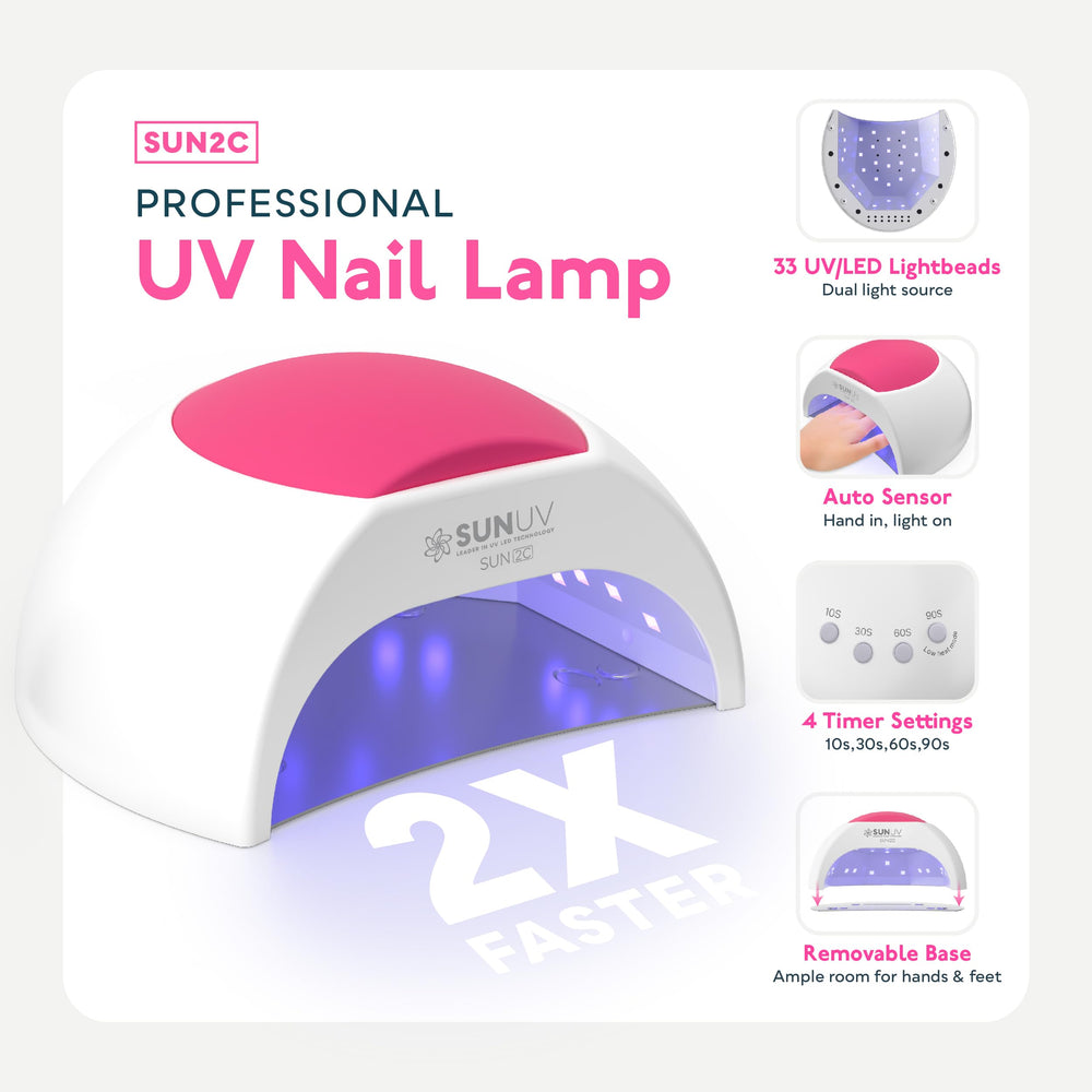 SUNUV healthy-formula nail polishes with low odor for comfortable use.