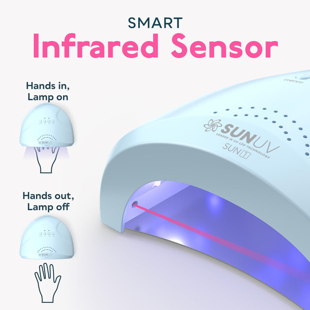 Smart sensor activation demonstrating hands-free curing.