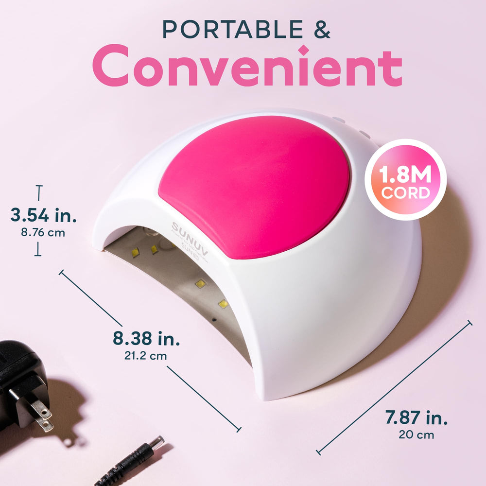 SUNUV SUN2C auto-sensor activation enables hands-free, quick manicures