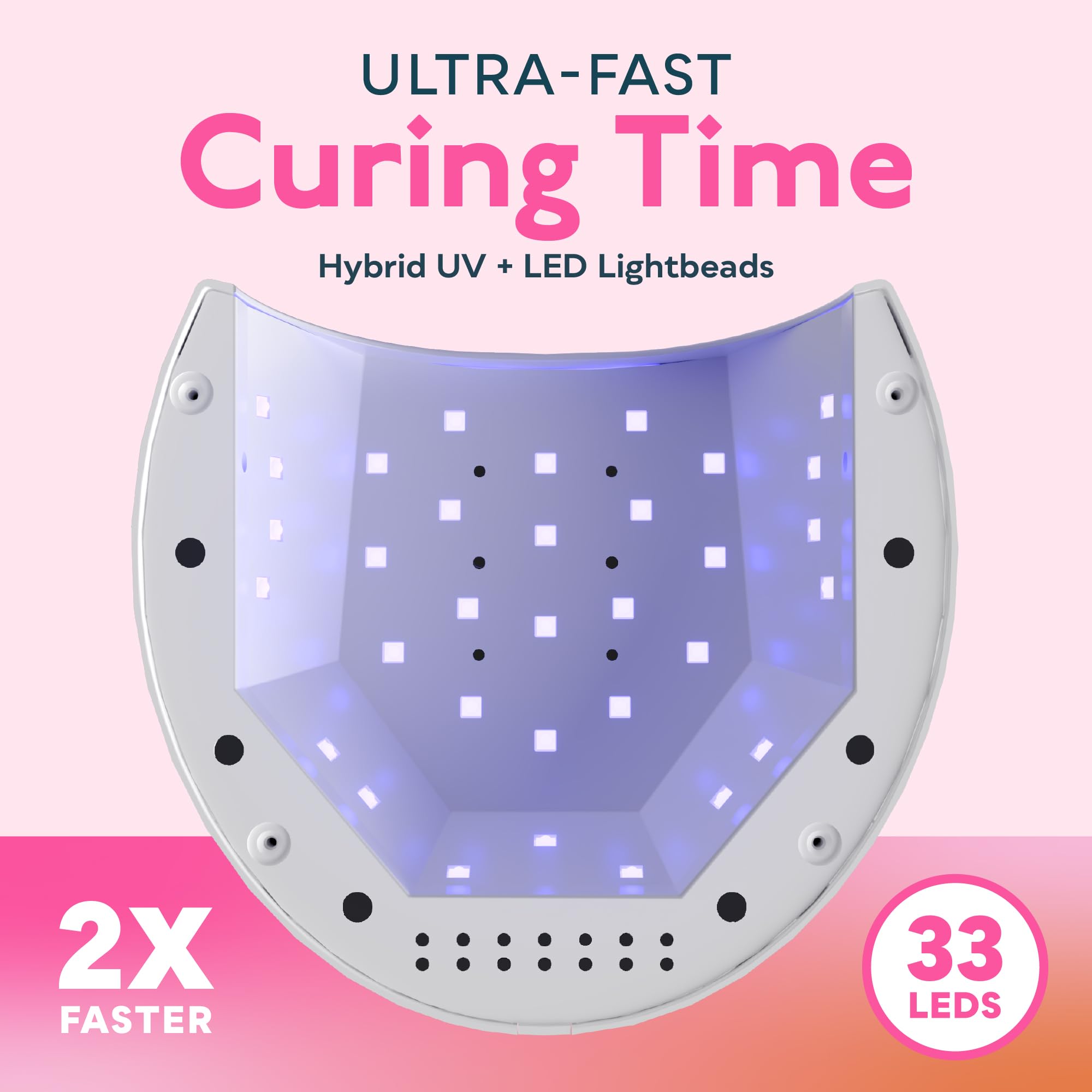 SUNUV SUN2C digital timer display highlights adjustable curing durations