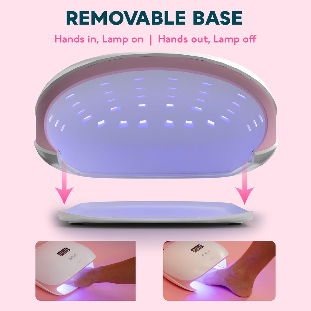 SUNUV SUN4S pink bulbs close-up featuring long-life LEDs