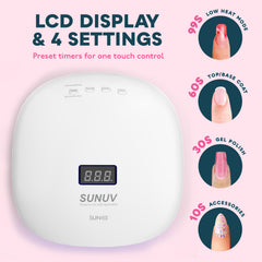 SUNUV SUN4S pink removable-base setup for flexible use
