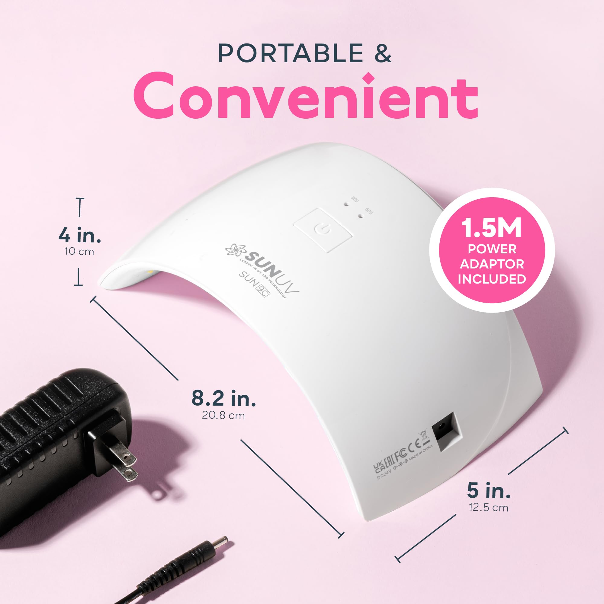 SUNUV SUN9C nail lamp auto sensor enables hands-free curing