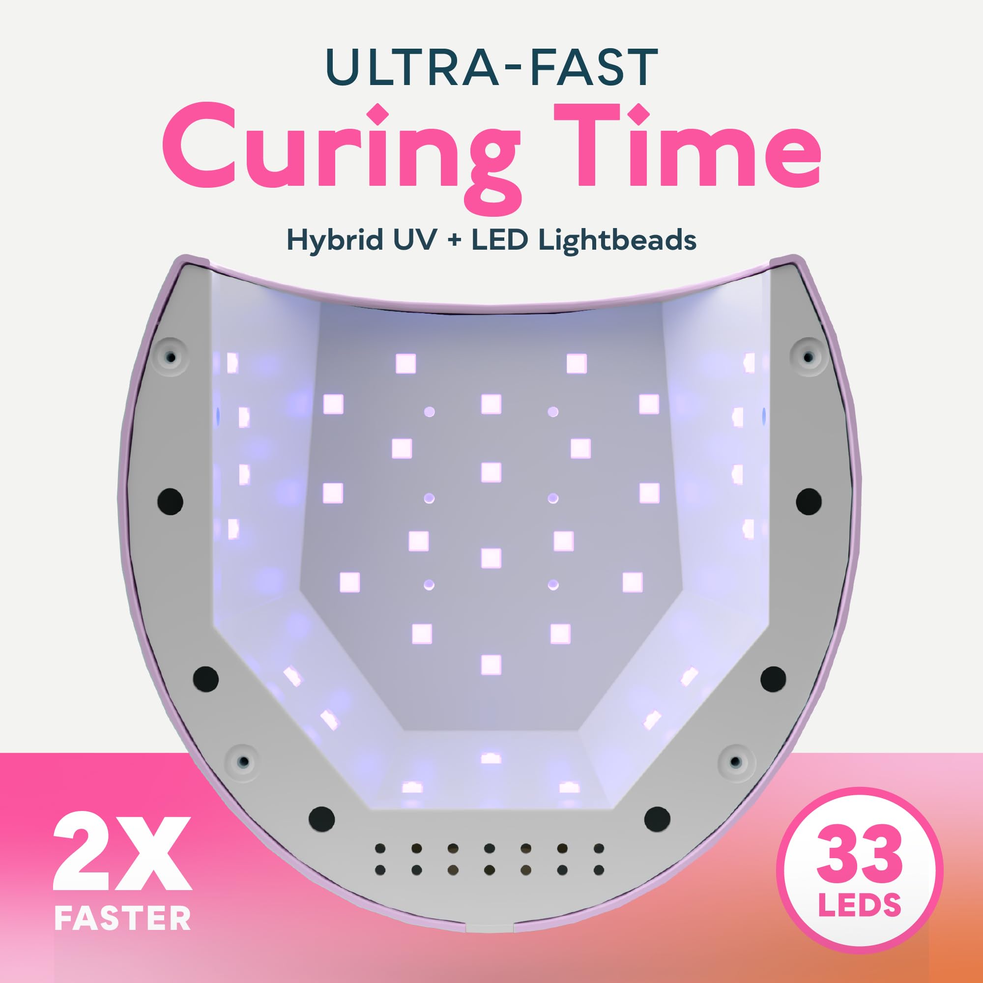 SUNUV UV LED nail lamp auto-sensor activated for hands-free curing