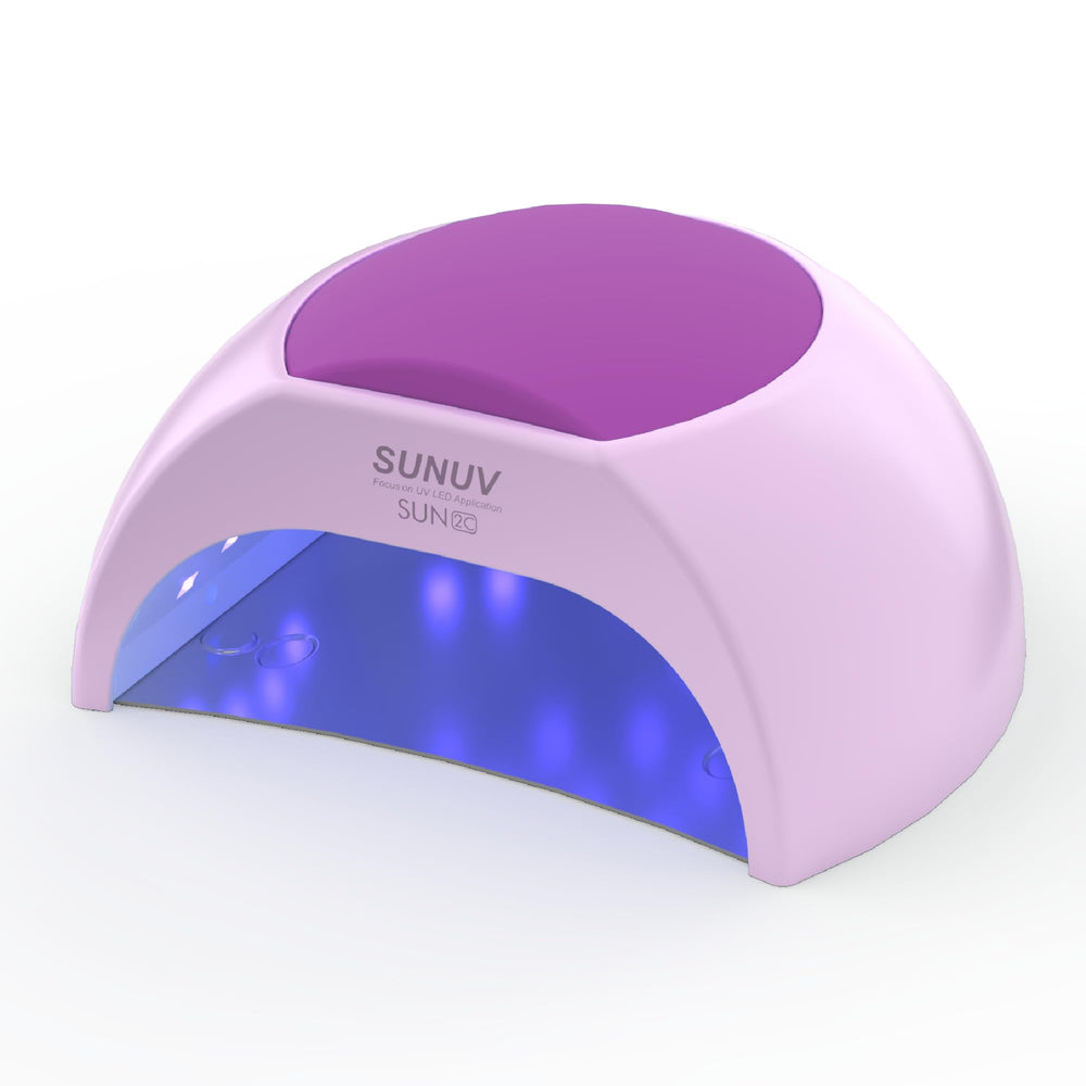 SUNUV UV LED nail lamp front view purple for salon-quality results at home