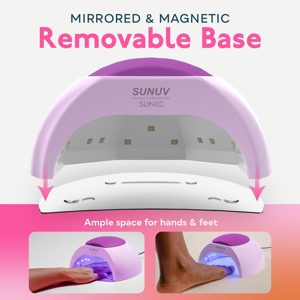 SUNUV 33 LEDs inside ensure even curing across gel polish
