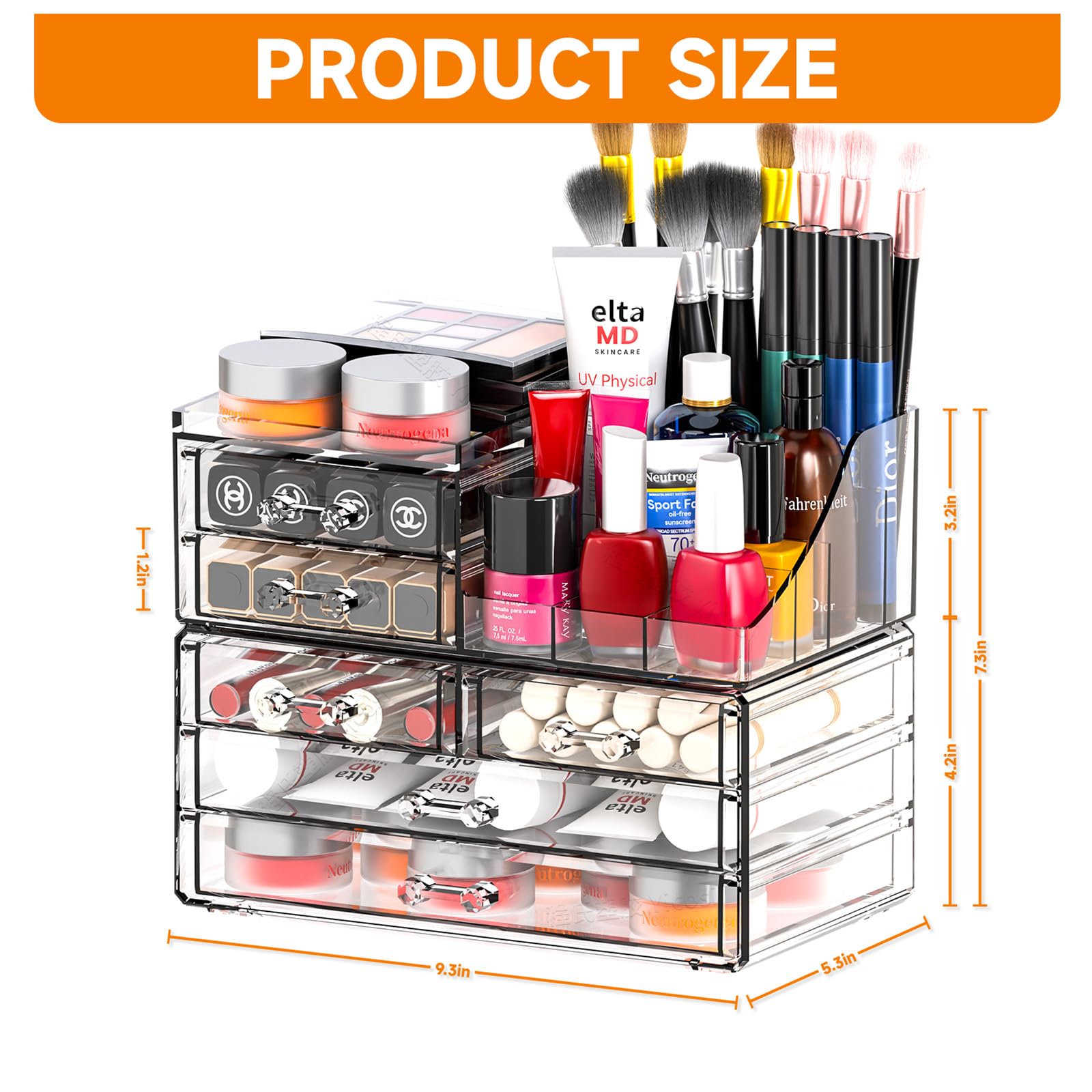 SuoXing modern acrylic dresser organizer complements decor while keeping items within reach.