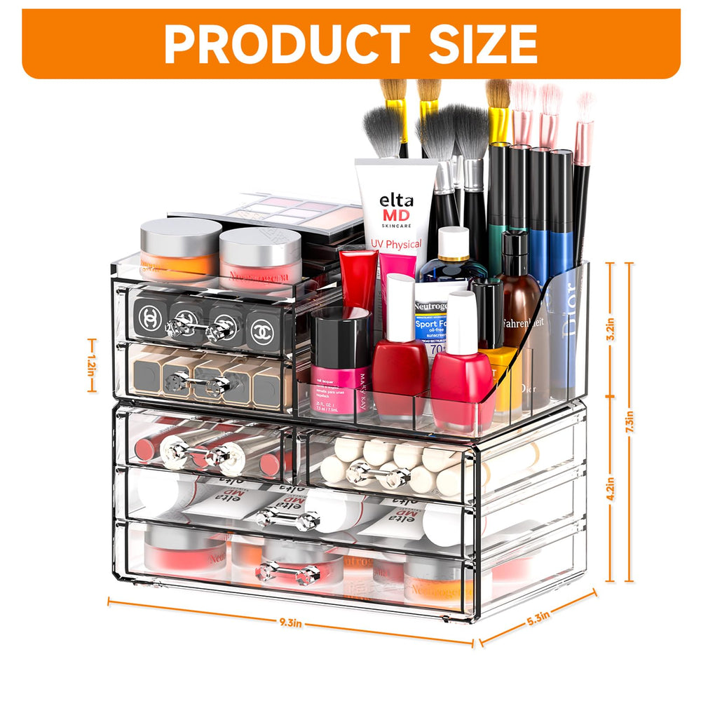 SuoXing modern acrylic dresser organizer complements decor while keeping items within reach.