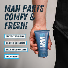 Super Fresh Co quick-dry-formula visible on skin delivering dryness during workouts.