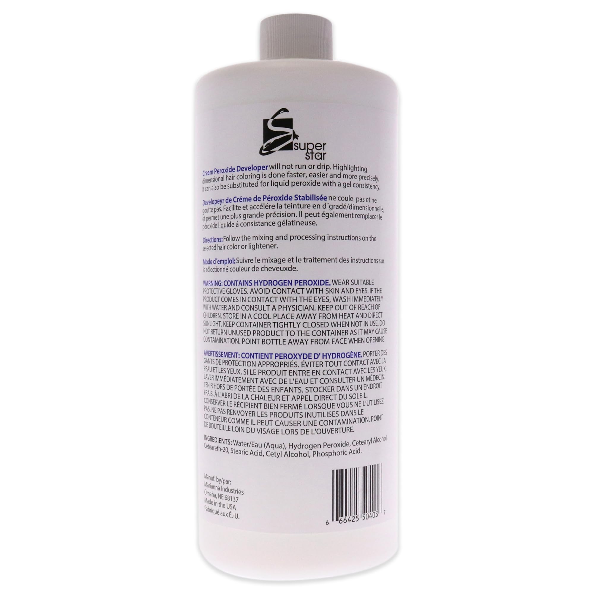 Super Star textura gel del desarrollador crema, facilita aplicación precisa y control del proceso.