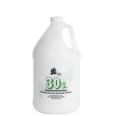 Super Star Stabilized Cream Developer 30v bottle for consistent professional hair color results.