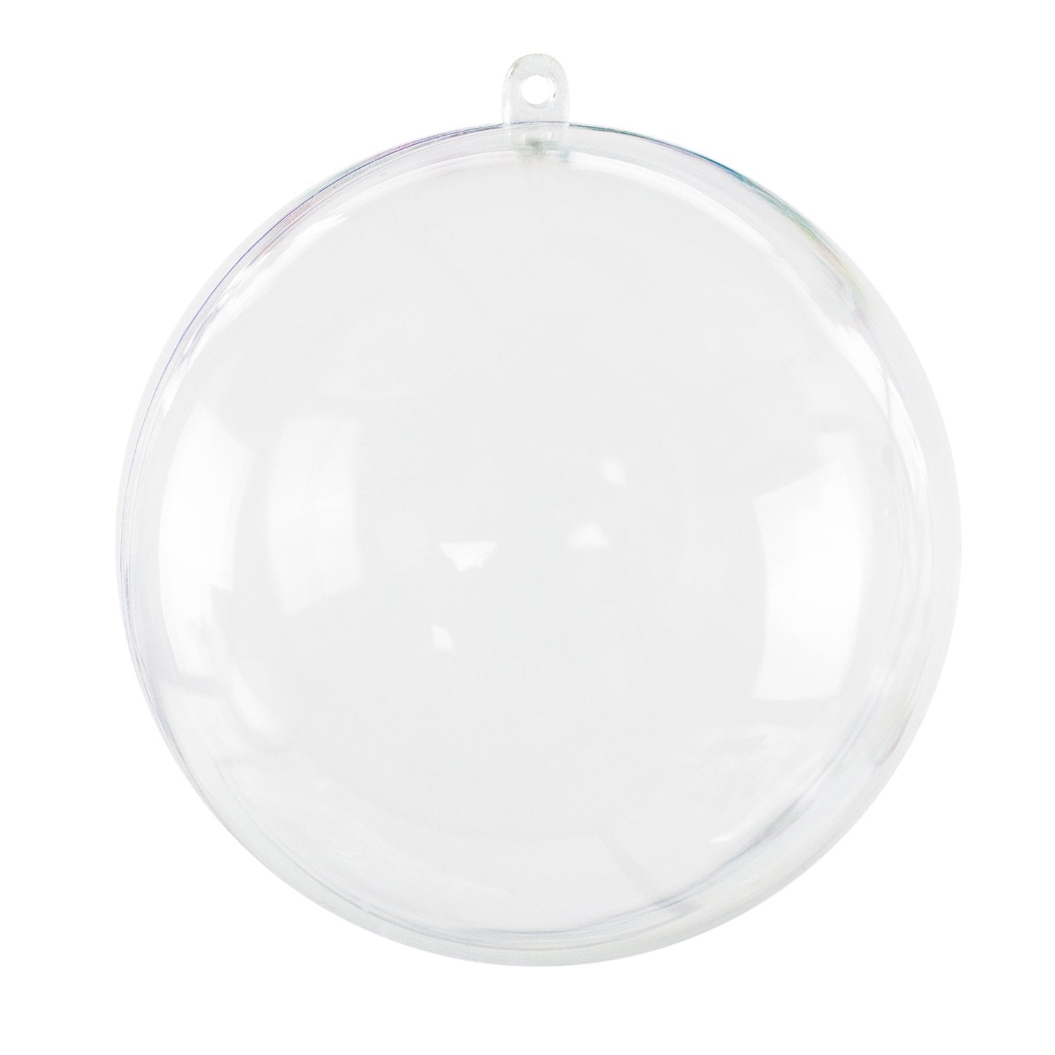 Super Z Outlet bath bomb mold shell closeup showing sturdy clear plastic for DIY projects.
