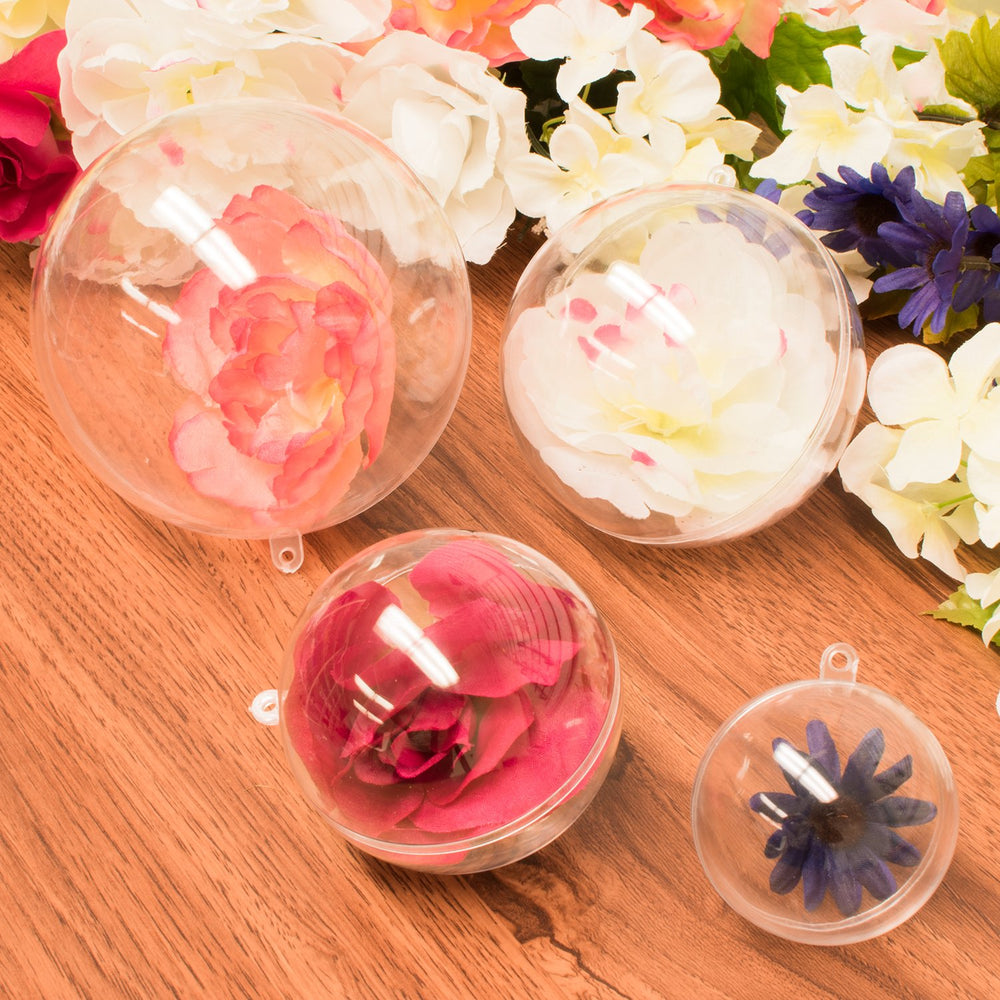 Super Z Outlet clear plastic kit assembled for easy filling and reusable crafting.
