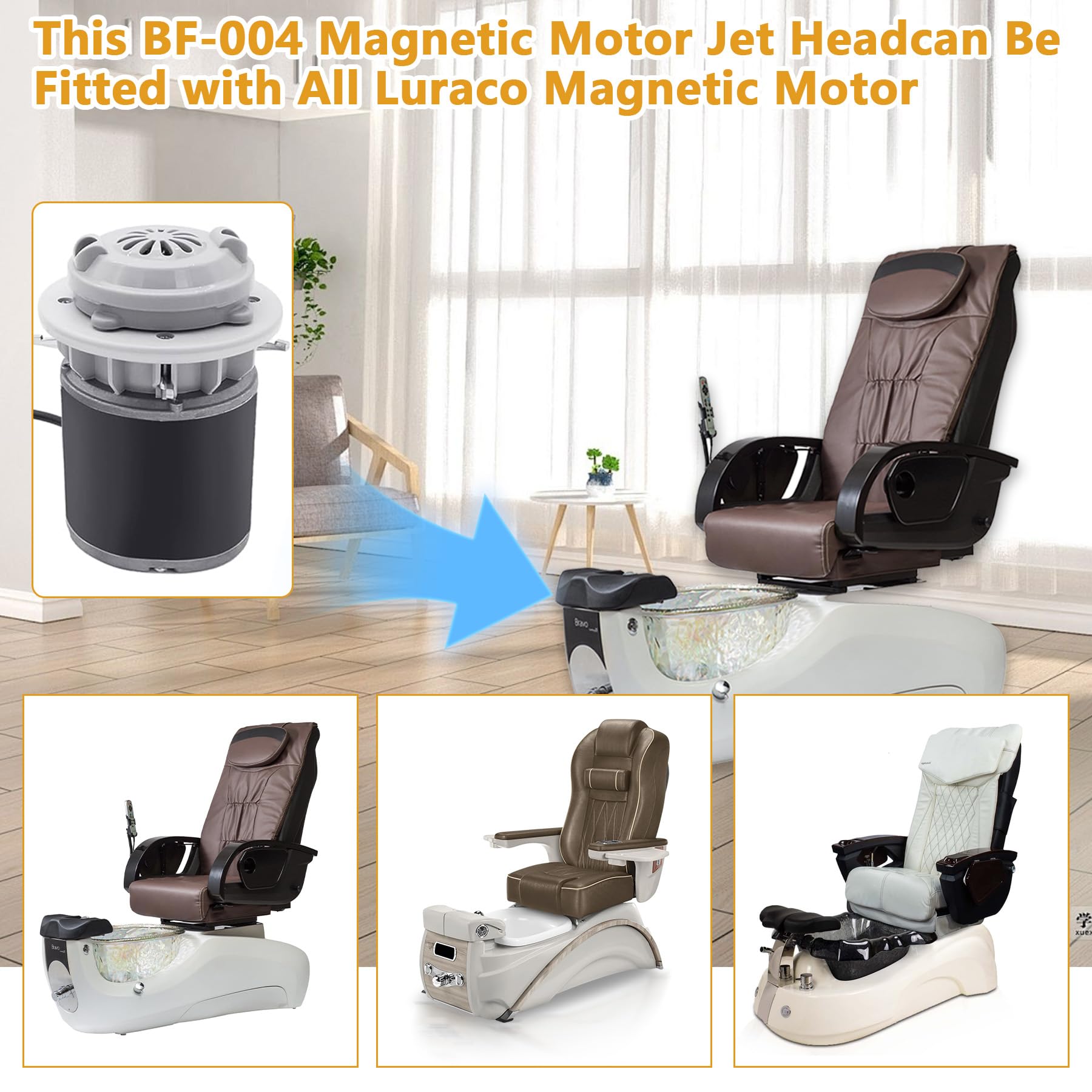 SuperDi BF-004 installation-friendly jet head for DIY replacement