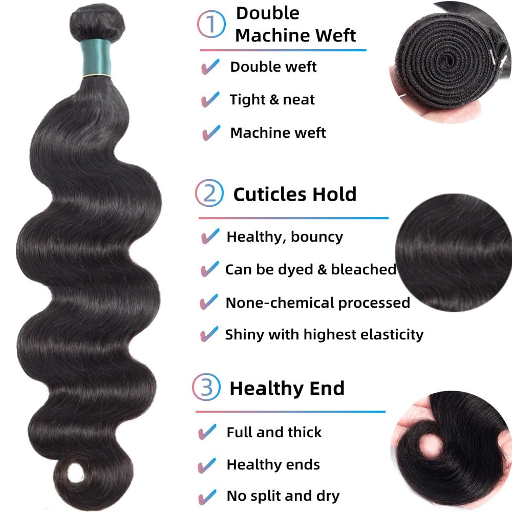 Superfect body wave bundles 22-inch offer dramatic length with smooth, tangle-free performance.