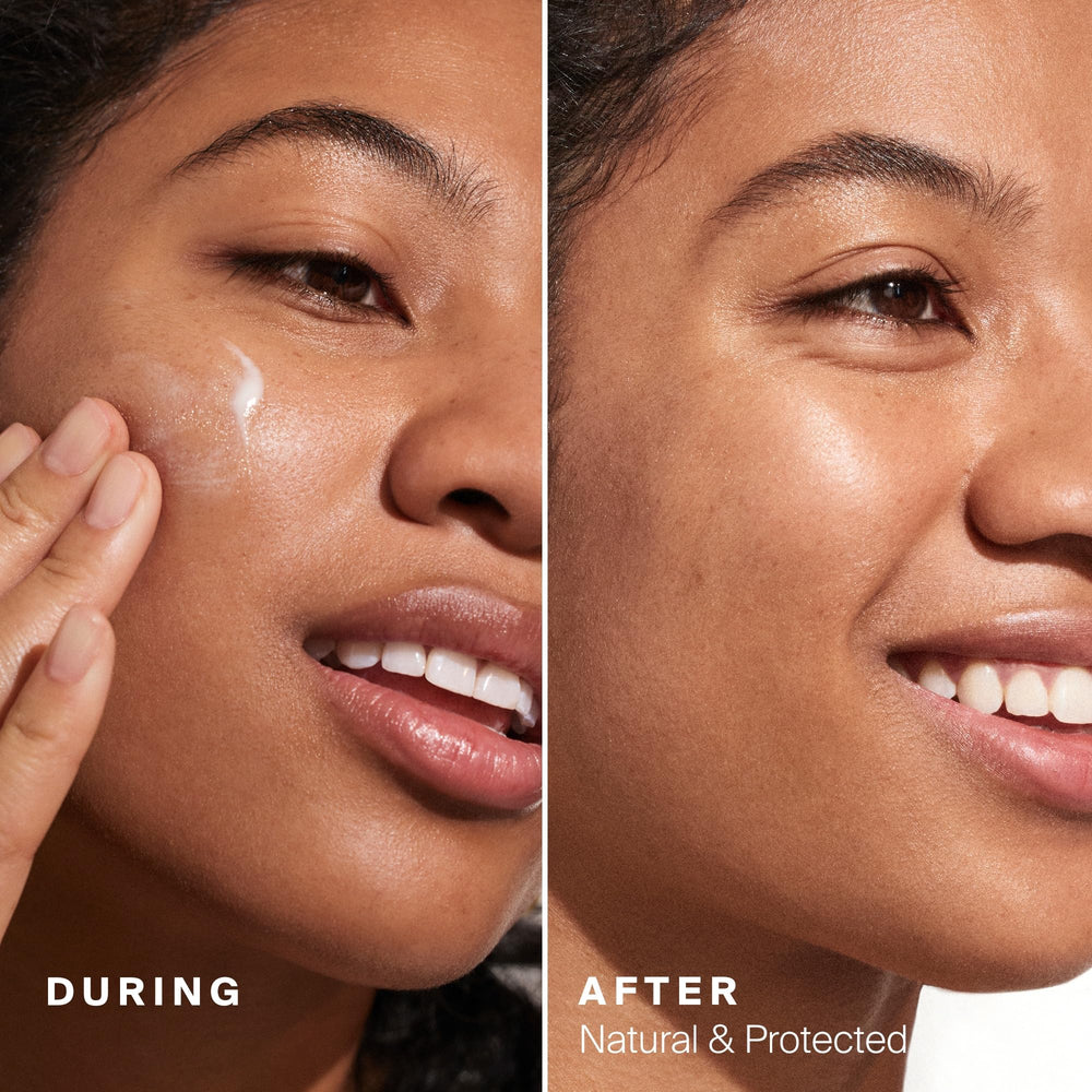 Supergoop! Every. Single. Face. Watery Lotion swatch reveals a clear, cooling formula.