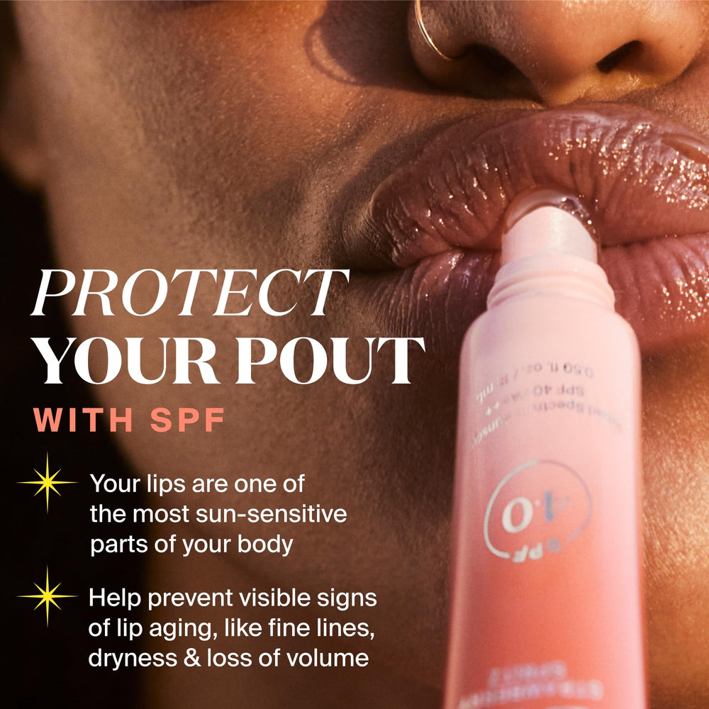 Sweet Mint flavor of Glow Gloss visual on lips