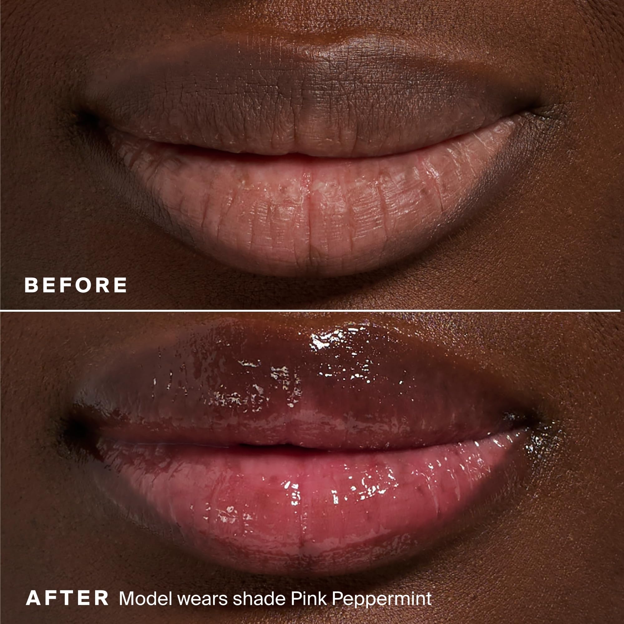 Non sticky formula of Glow Gloss applied smoothly on lips