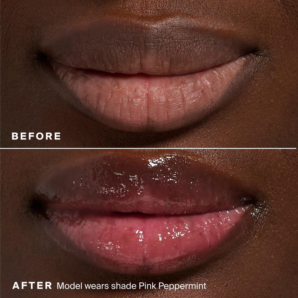 Non sticky formula of Glow Gloss applied smoothly on lips