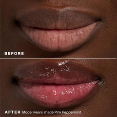 Non sticky formula of Glow Gloss applied smoothly on lips