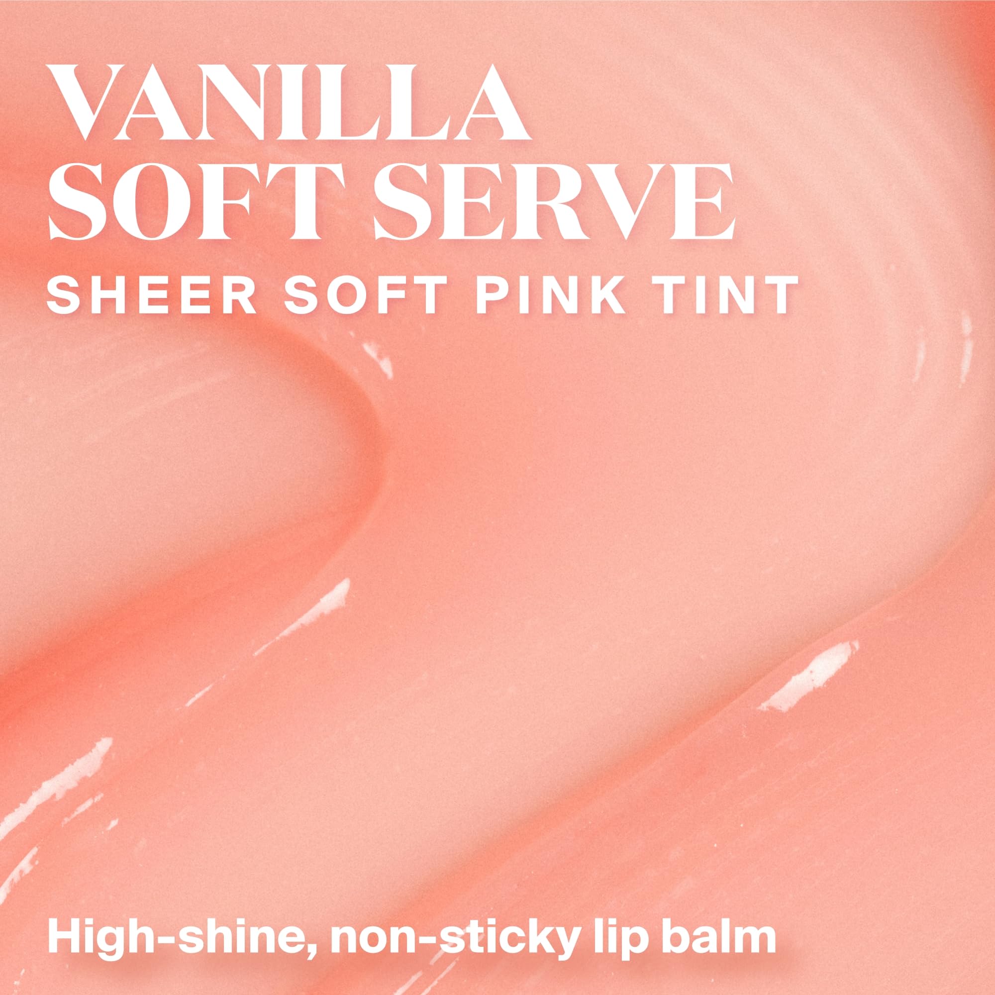 Supergoop! Glow Gloss sheer pink tint swatch delivers subtle color with non-sticky comfort.