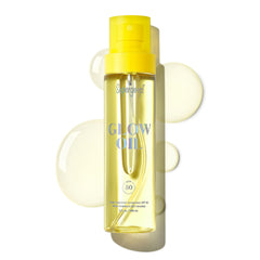 Supergoop! Glow Oil bottle front with SPF 50 PA++++ protection for sun-ready skin.