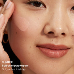 Supergoop Glowscreen SPF40 coverage highlights broad-spectrum protection.