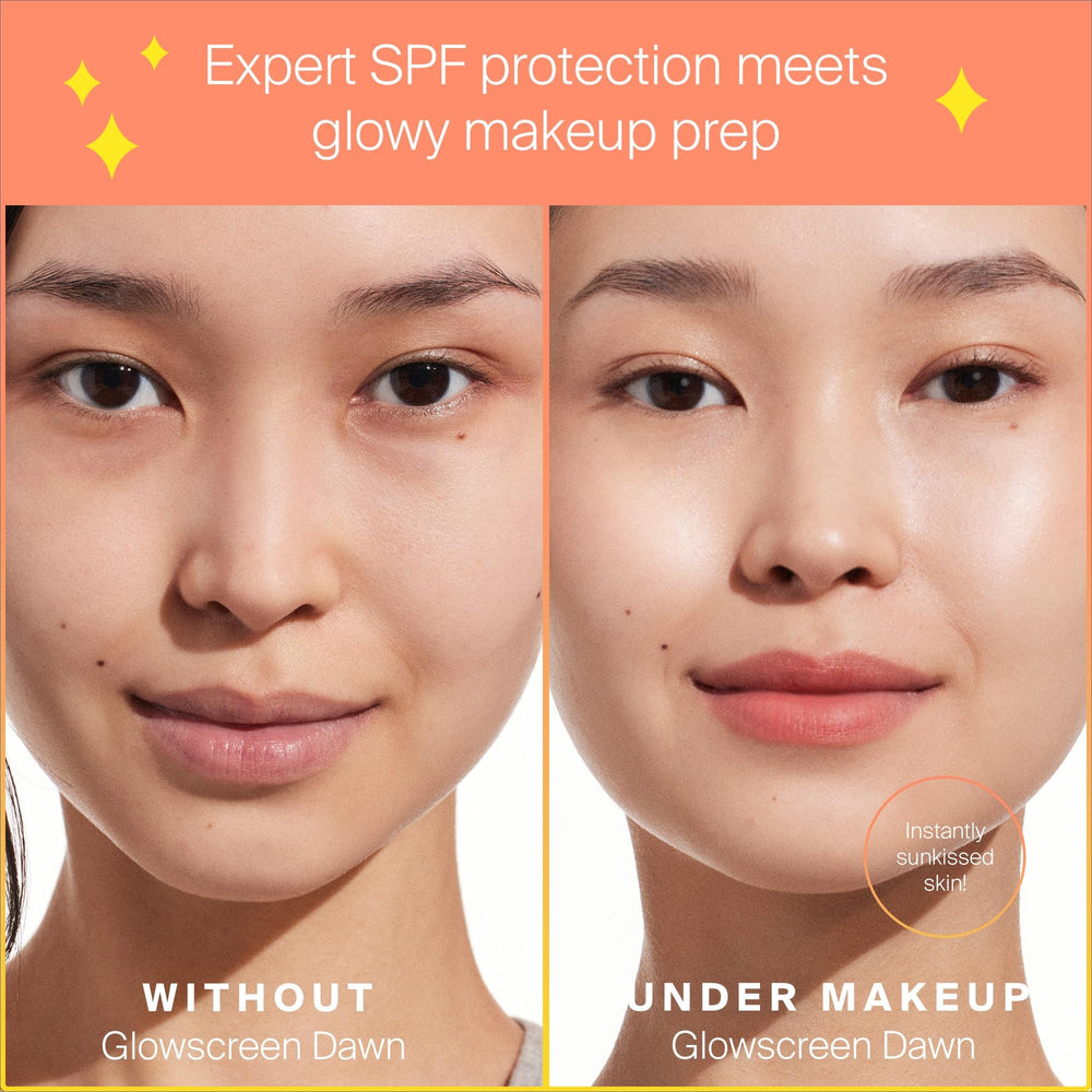 Supergoop Glowscreen Dawn pump-action demonstrates easy application.
