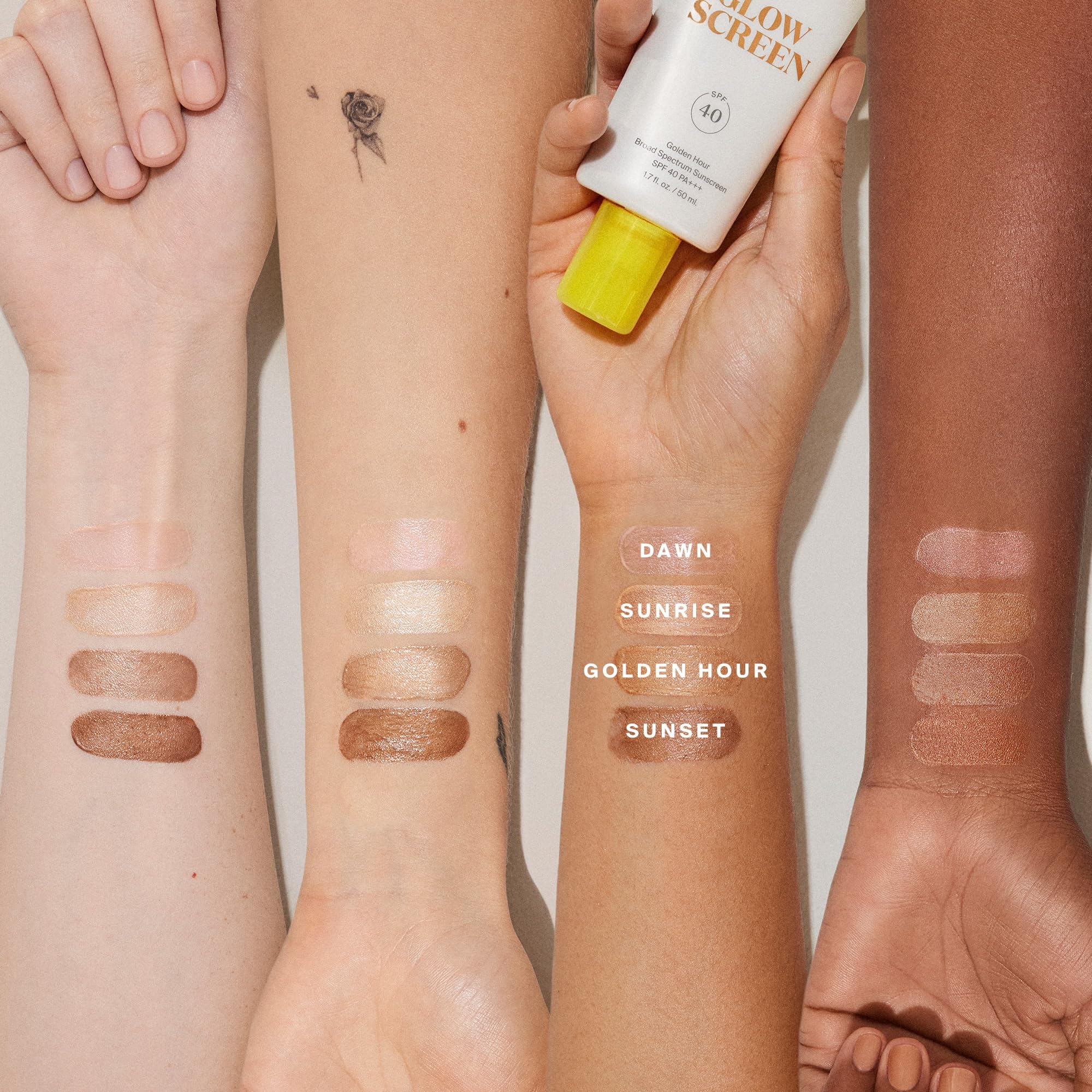 Supergoop! Glowscreen Sunrise sea-lavender antioxidants add subtle protection during wear