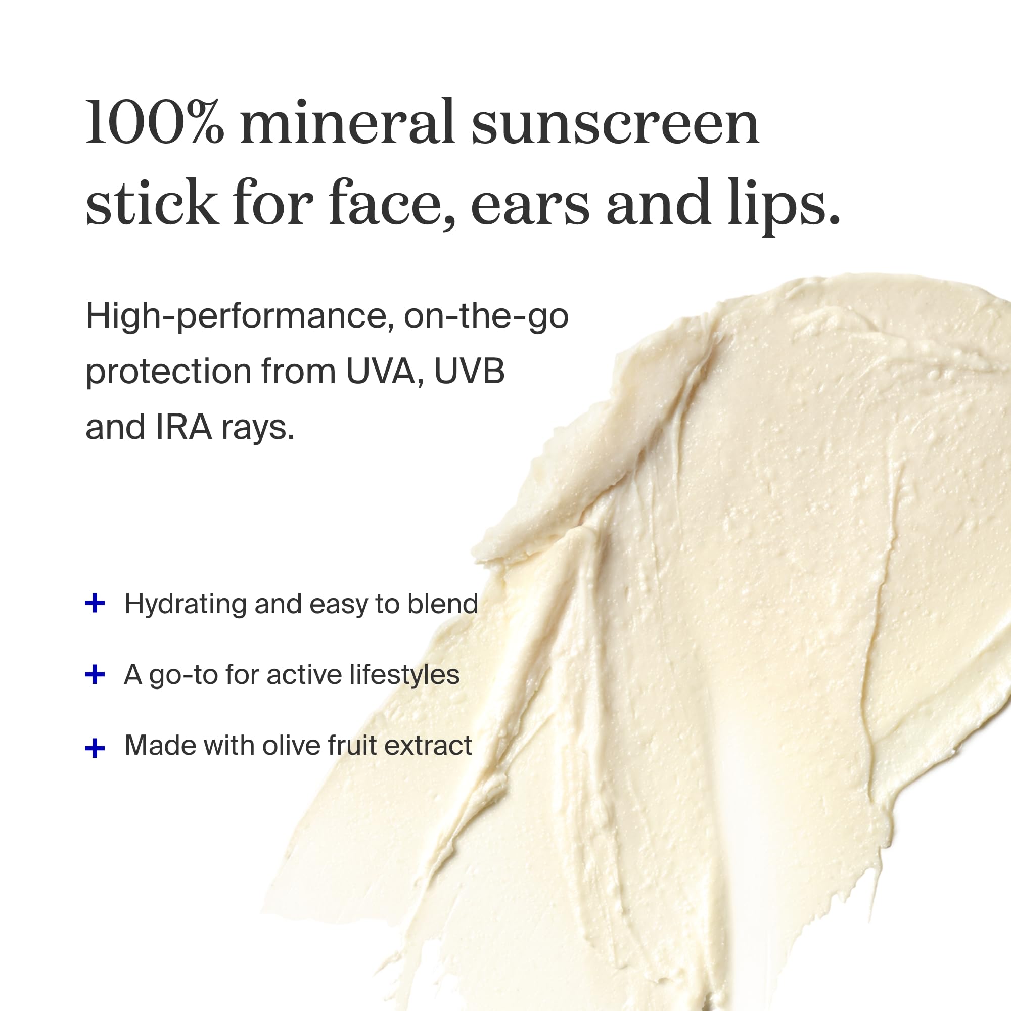 Supergoop! PLAY Mineral Stick applied to the face for quick coverage