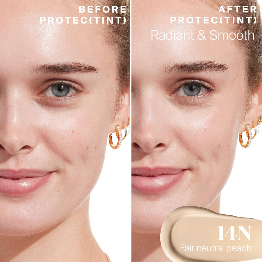Supergoop Protec(tint) 14 shades display for inclusive fit