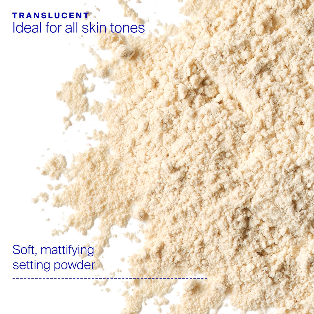 Supergoop! (Re)setting Powder brush closeup demonstrates precise application and shine control.