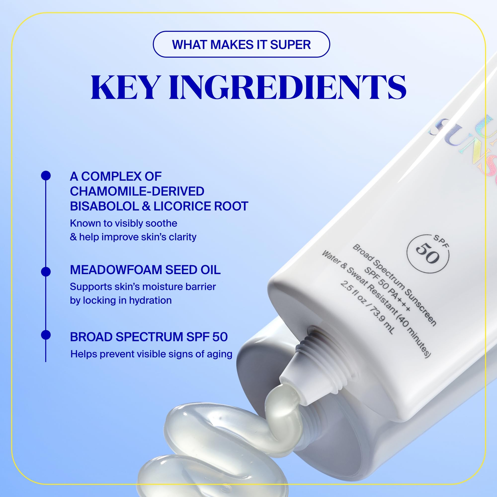Unseen sunscreen packaging-closeup emphasizing travel-friendly 1.7 oz size.