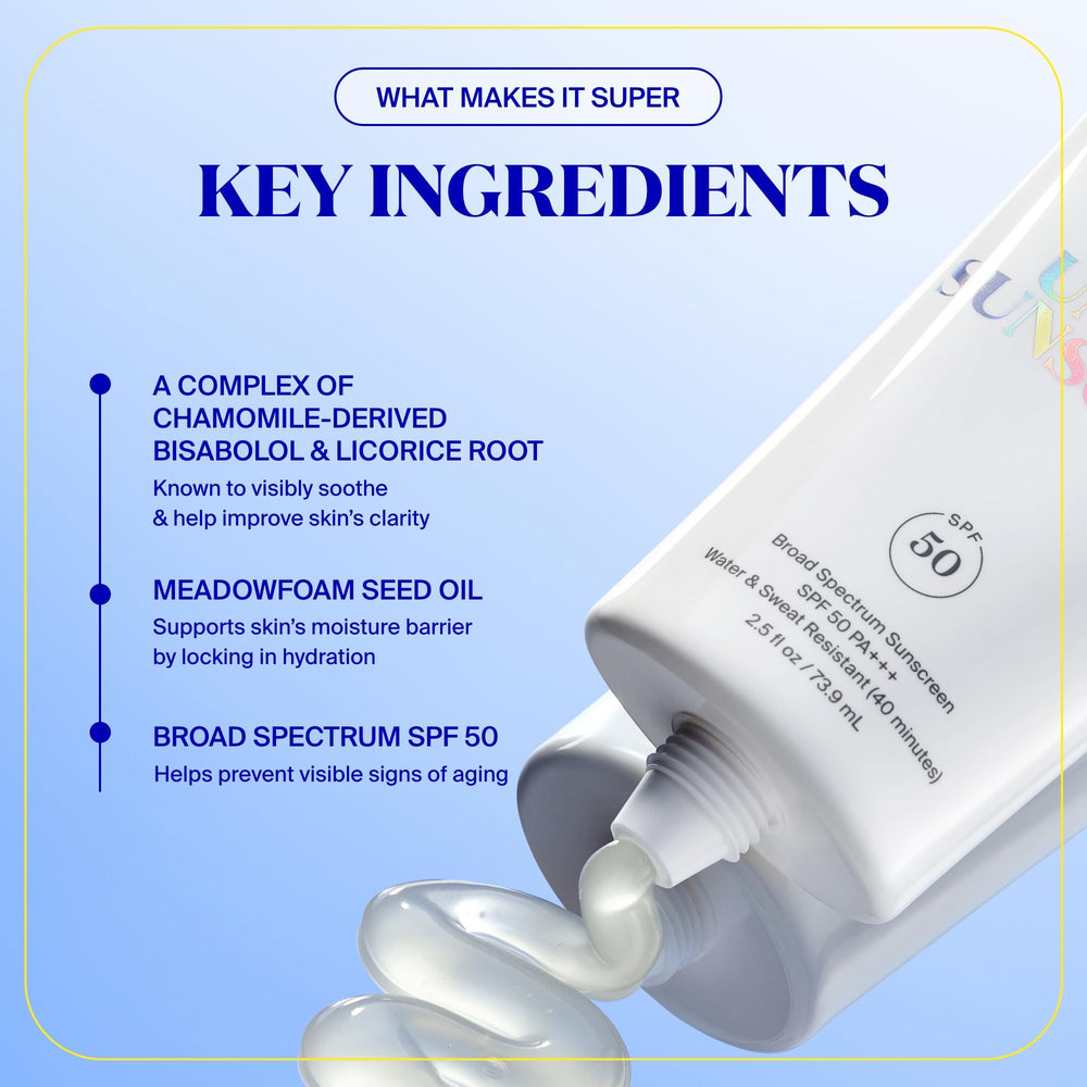 Unseen sunscreen packaging-closeup emphasizing travel-friendly 1.7 oz size.