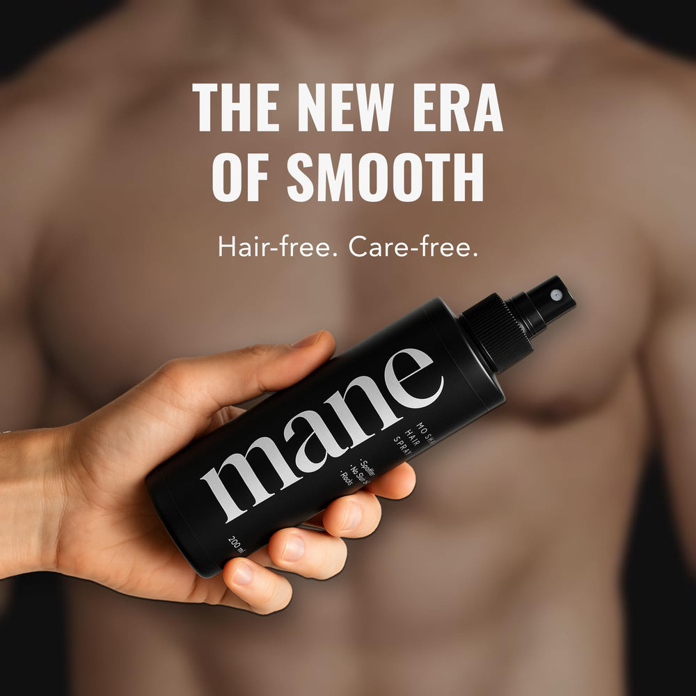 Superior Mane Hair Removal Spray aerosol spray bottle for mess-free coverage