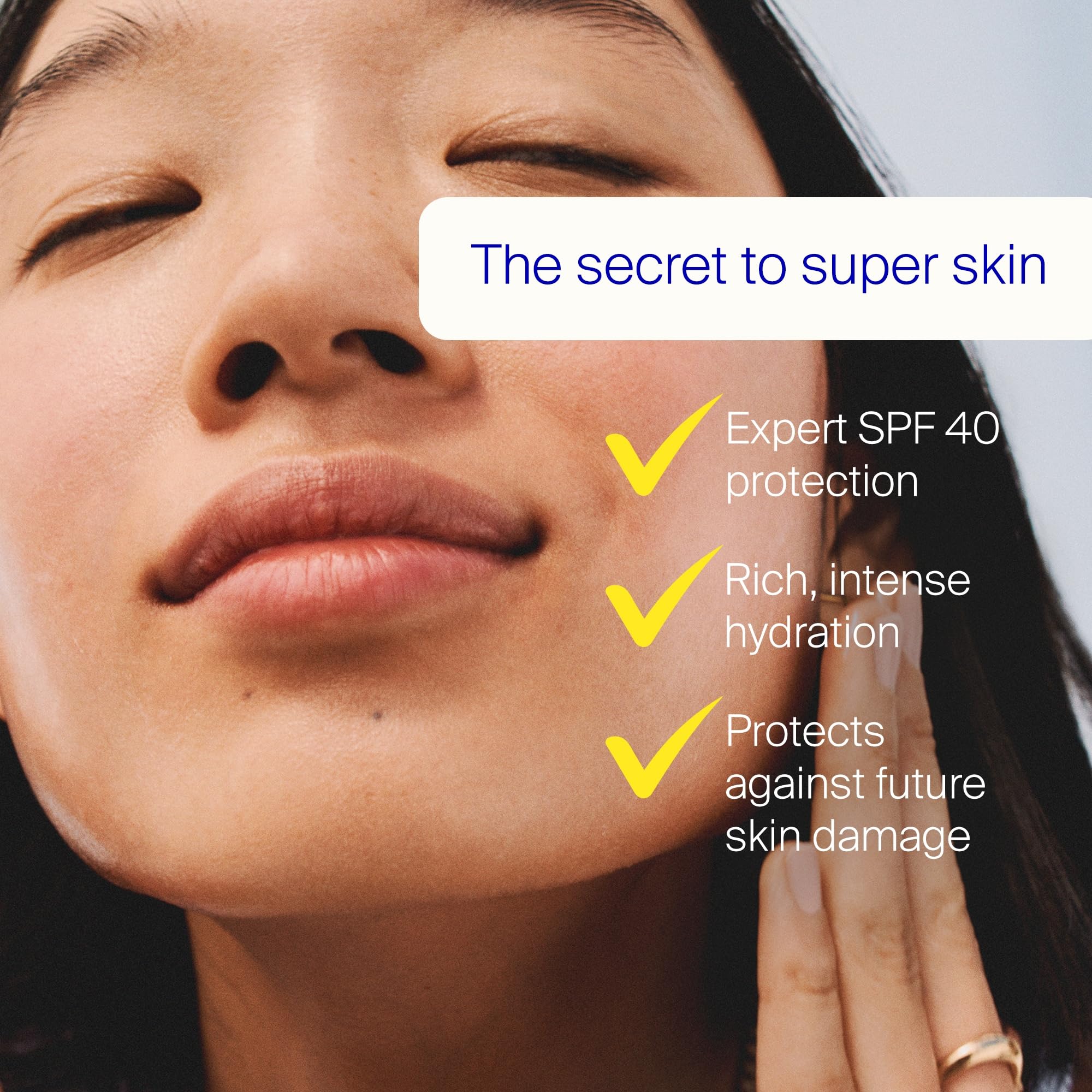 Supergoop! Superscreen texture close-up highlights a bouncy melt-in feel.