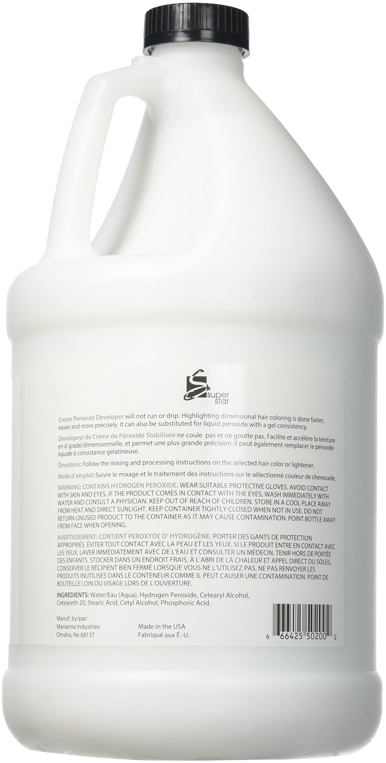 Superstar Stabilized Cream Developer 20v 1gal container enables efficient coverage on larger color jobs.
