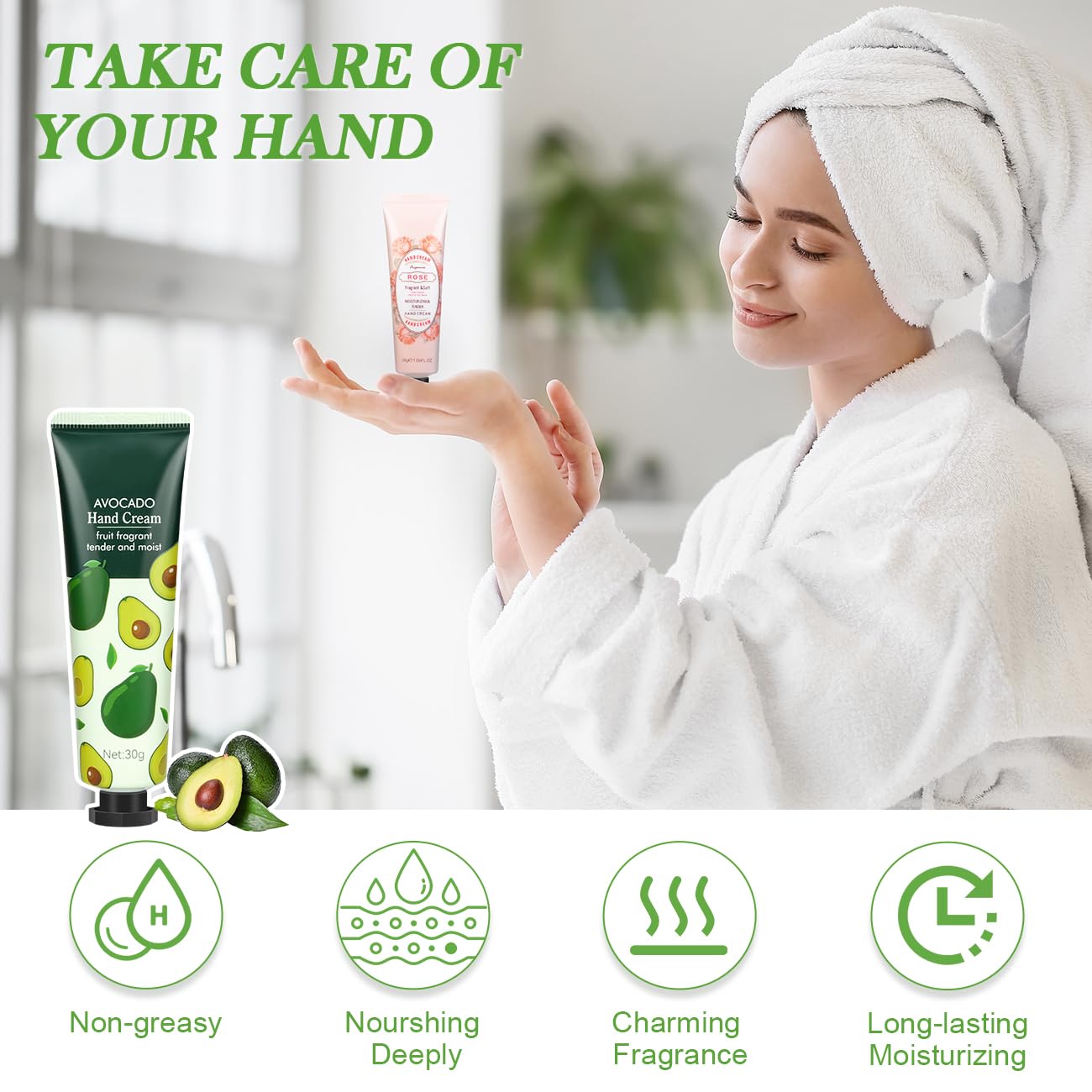 SUPERSUN hand cream Blueberry provides gentle hydration and aroma