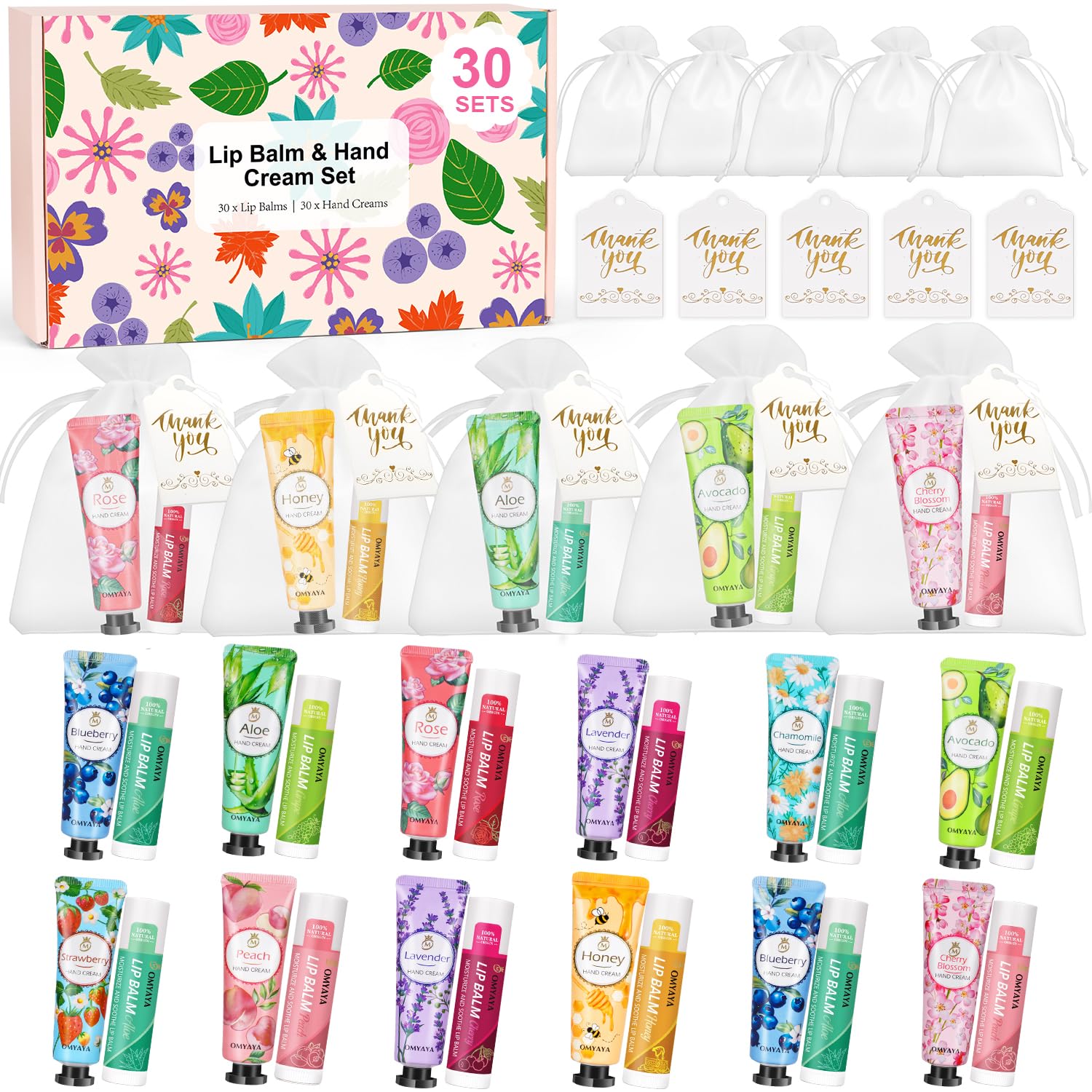 SUPERSUN lip balm bulk 30pcs flavors for on-the-go hydration.