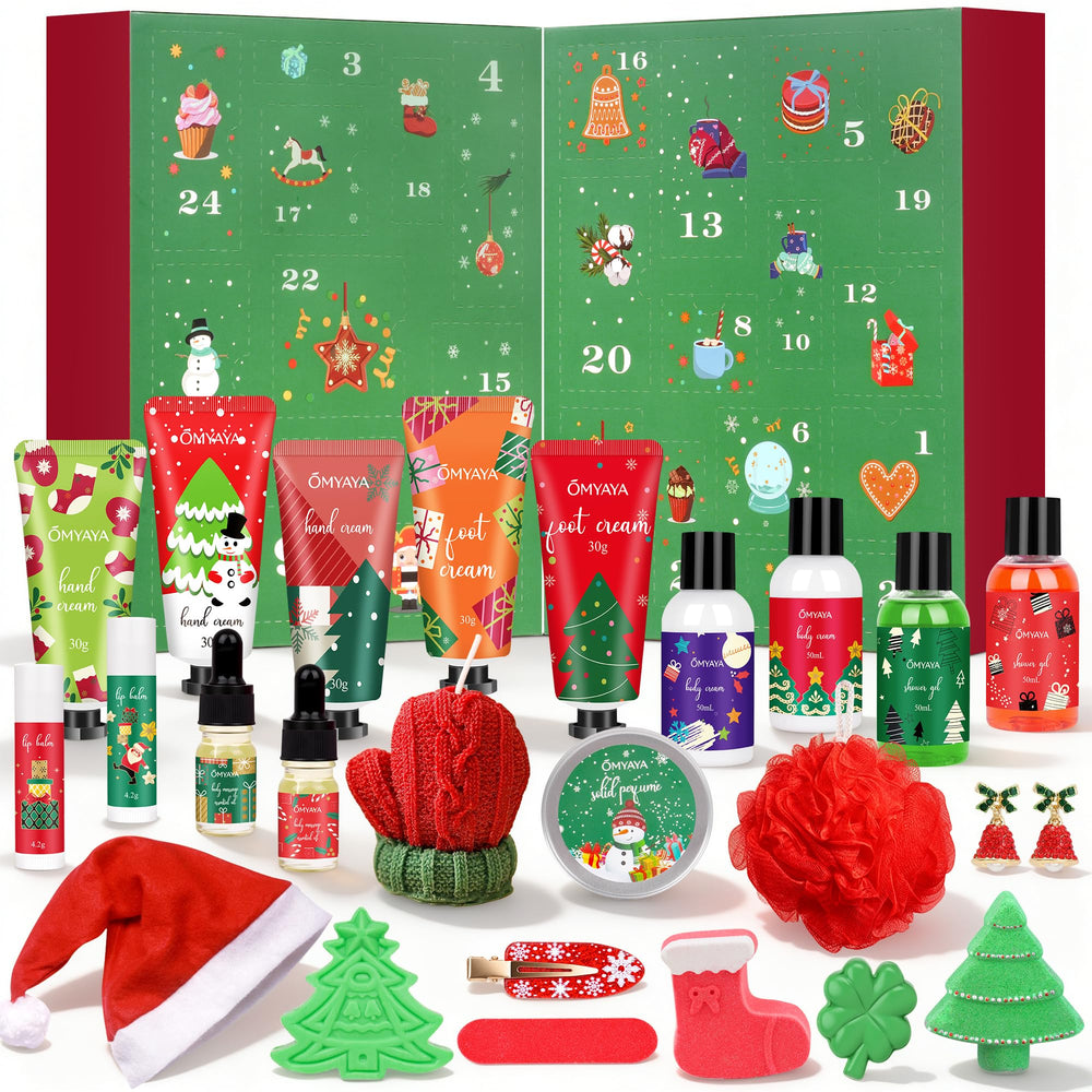 SUPERSUN Skincare Advent Calendar 2025 unboxing scene showcasing holiday pampering moment