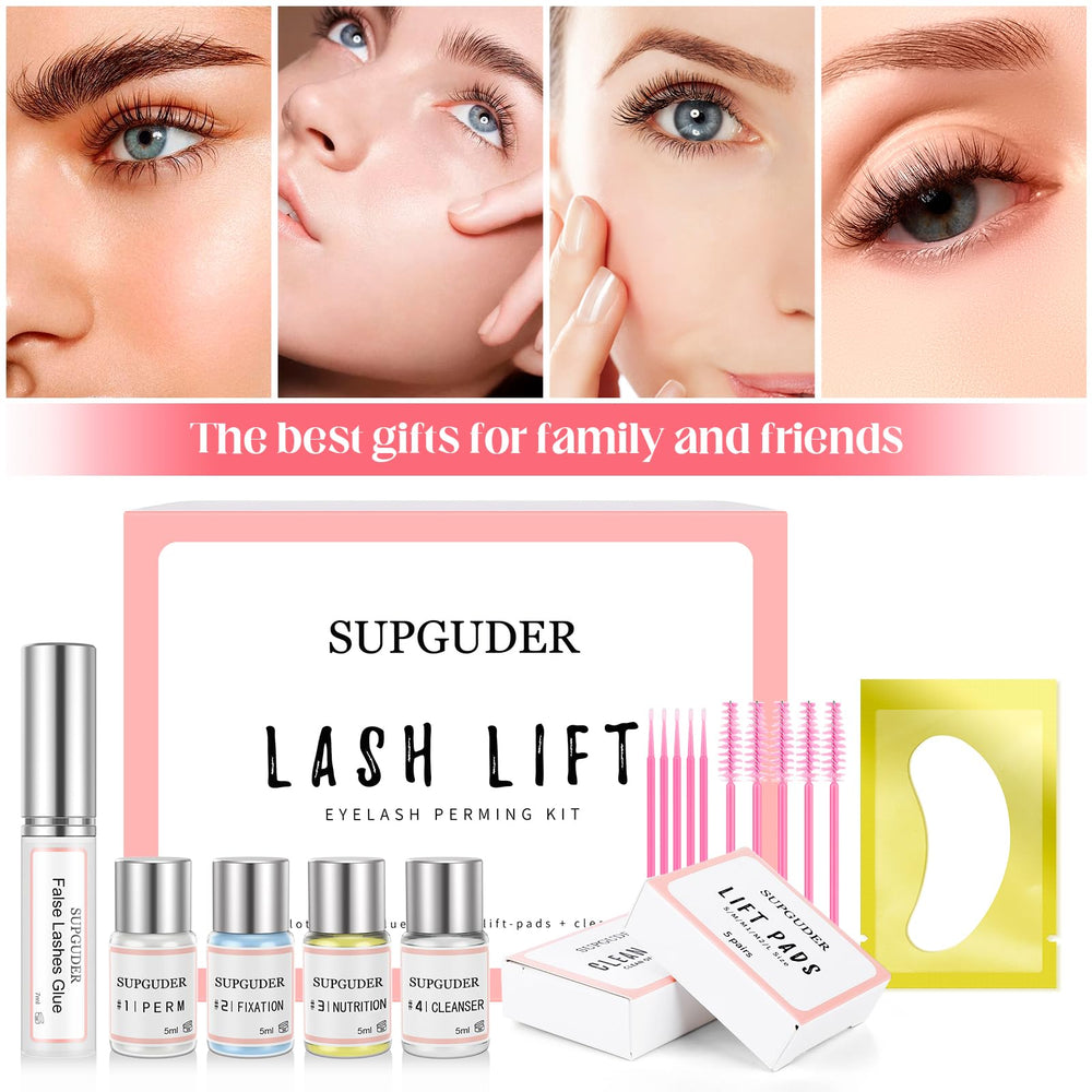 SUPGUDER lash lift kit professional-use setup for consistent curling results.
