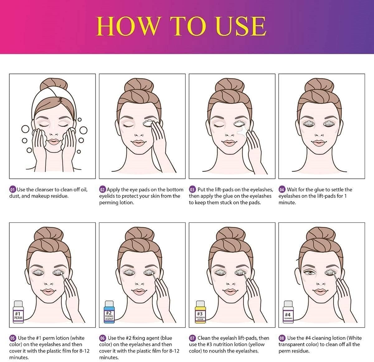 SUPGUDER lash lift kit supports up to 15 treatments for value.